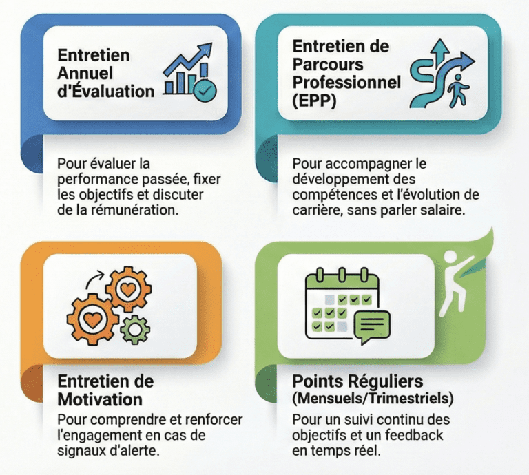 Les différents entretiens